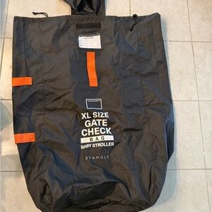 Black and Orange XL Gate Check Bag